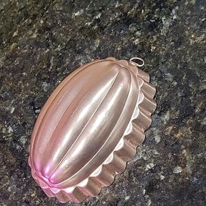 Vintage Copper Toned Jello Mold Fluted Melon Decor Kitchen